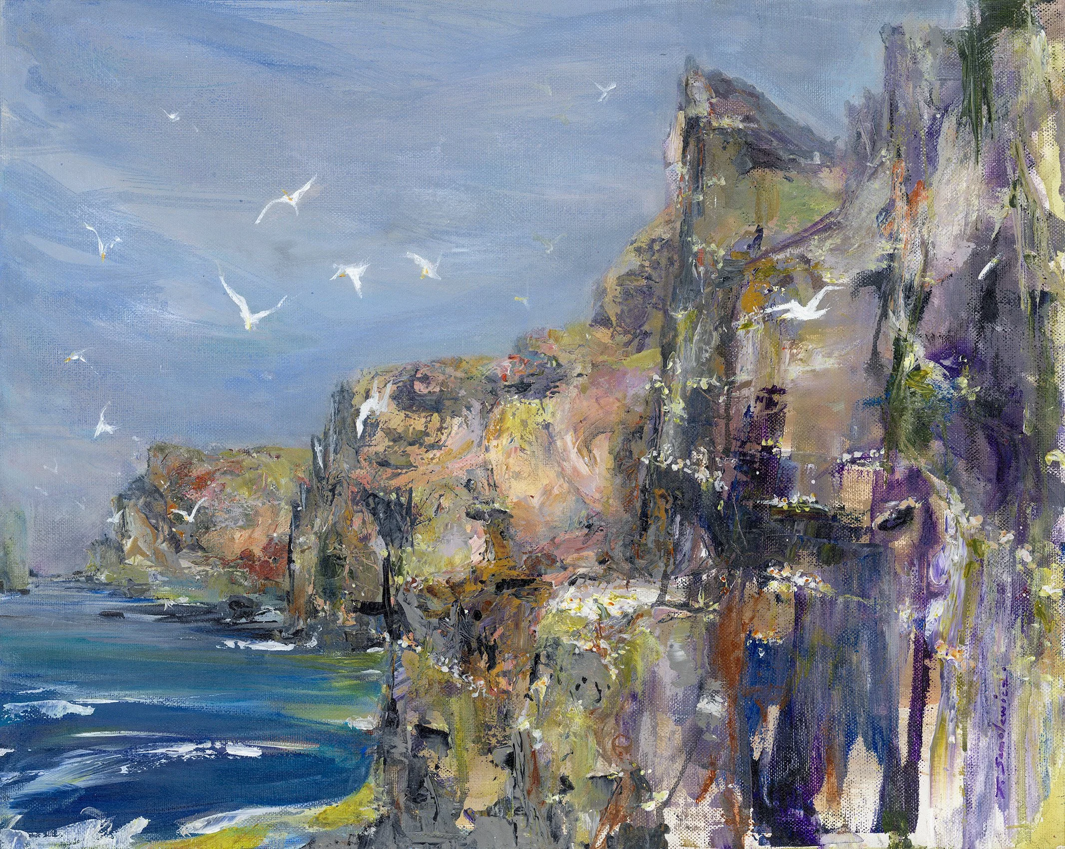 Sea-cliffs — Teresa Samolewicz Art